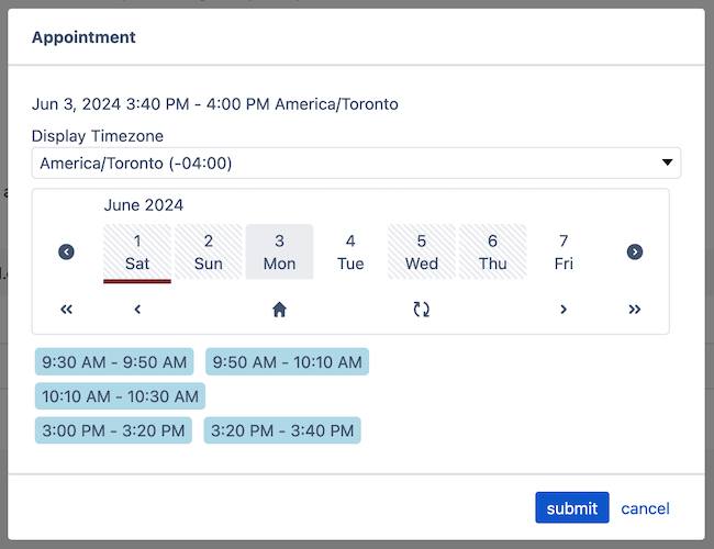 appointment scheduler